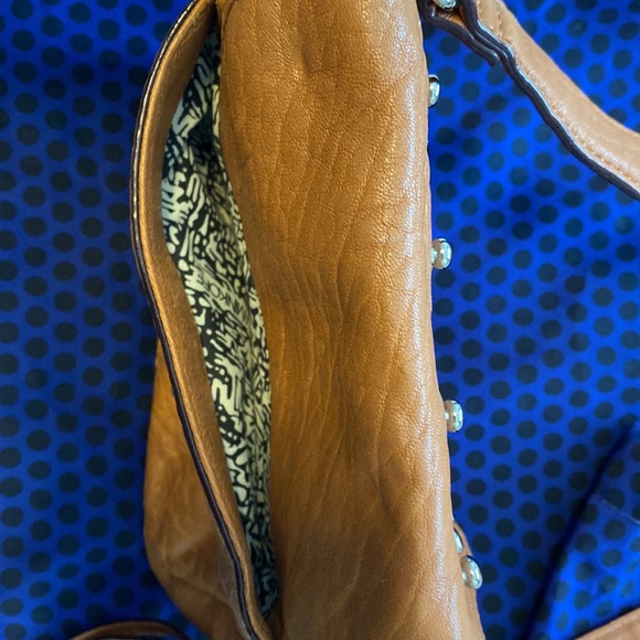 Rebecca Minkoff Studded Tan Leather Crossbody Bag - Picture 10 of 10